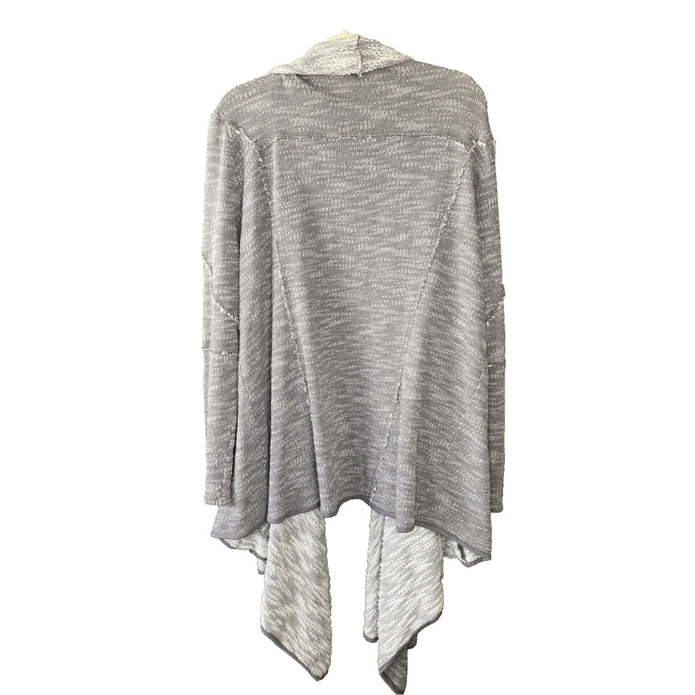 Free People Sweater Womens Large In The Loop Open Front Asymmetrical Cardigan - Picture 3 of 10